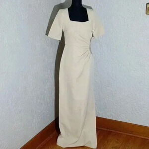 JS Collections ashley draped collumn gown sz 2